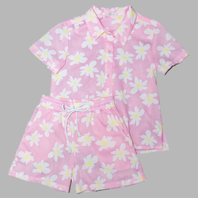 Комплект Рубашка и шорты Чуди Кидс 346525-1 розовый 01